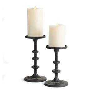 Top Seller Black & Gold Metal Pillar <b>Candle</b> <b>Holder</b> for Christmas Event Party Decoration Elegant <b>Candle</b> Jar & <b>Lantern</b> Combination - Product Image 5
