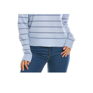 Cardigan Blu in Misto Lana e Cashmere con Colletto alla Marinara, Traspirante e Casual per Inverno e Autunno, Taglia L - Product Image 3