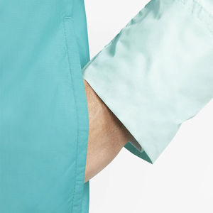 Haute qualité 100% PVC Nylon Anorak coupe-vent veste sur mesure col montant à capuche manteau d'hiver sérigraphié - Product Image 6