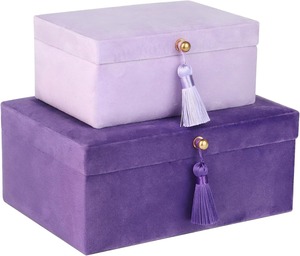 Boîte à bijoux en velours vert, organiseur de bijoux portable pour femmes, cadeau de luxe, décoration - Product Image 3