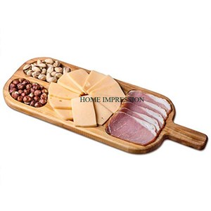 Juego de bandeja personalizable de 3 piezas con forma de madera de mango, platos hechos a mano para servir frutas al aire libre, platos para cocina, comedor - Product Image 6