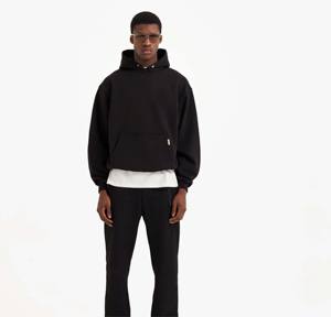 Diseño personalizado Fleece Acid Wash Hoodie Diseño personalizado DTF Hoodies para hombres Serigrafía Color sólido Mezclado Hombres Hoodies - Product Image 2