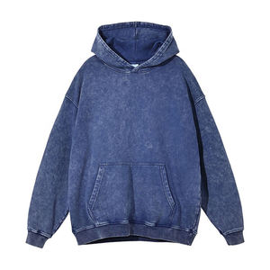 <b>Men's</b> Heavyweight 100% Cotton Breathable 3D <b>Tie</b> Dye Acid Wash Print Wholesale Vintage Washed Oversized Hoodie Pocket Winter - Product Image 5