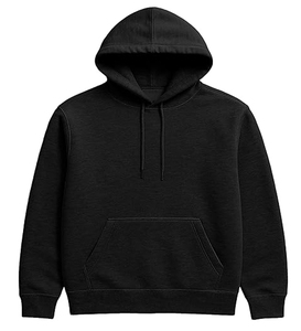 Sweat-shirt et sweat à capuche pour homme en coton mélangé, manches longues, tissu tricoté, logo personnalisé et couleur unie - Product Image 5