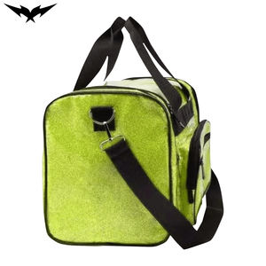 Bolsa de gimnasio plegable de gran capacidad Unisex, equipaje de lona impermeable con logotipo personalizado y forro de poliéster brillante para viajes - Product Image 4