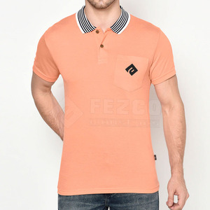 T-shirt polo de bonne qualité à manches courtes et coupe ajustée pour hommes dernière arrivée t-shirts polo à manches courtes personnalisés pour hommes - Product Image 1