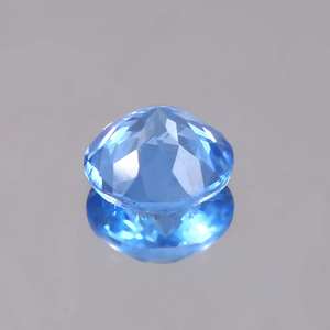 Aigue-marine brésilienne bleu ciel sans défaut, pierres précieuses rondes en vrac, bagues aigue-marine de qualité fine et fabrication de bijoux, pierres précieuses en vrac - Product Image 4