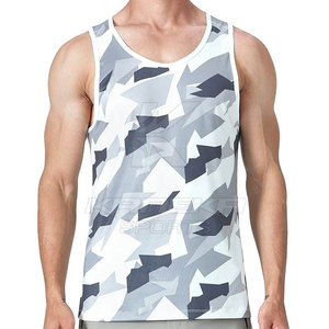 Quick Dry Breathable Knitted Polyester/Cotton Casual Men Tank <b>Top</b> Sleeveless Workout Wear KANEKA SPORTS Wholesale <b>Low</b> Price - Product Image 2