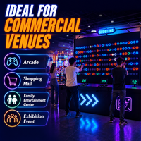 Équipement interactif de compétition d'équipe pour salle de jeu de tir au laser intelligent, machine de jeu sportif au laser avec cibles LED