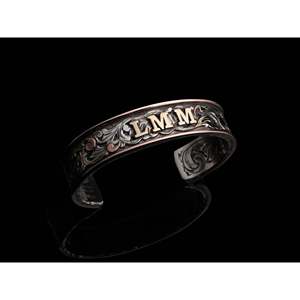 Bracelets manchette mode fil 14k Design bidirectionnel - Product Image 1