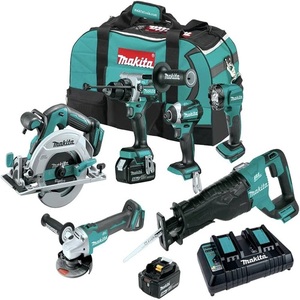 New Factory sales <strong>Price</strong> <strong>18V</strong> LXT Lithium-Ion Brushless Cordless 6-Pcs <strong>Combo</strong> Kit (5.0Ah)-<strong>Makitas</strong> - Product Image 1