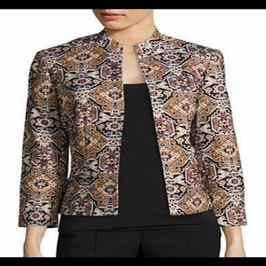 Plus Size Women's Kaftan <b>Jacket</b>-kanya Libas Brand Indian/Pakistani Style Cotton/Linen Blend Heavy Work Design Multiple Colors - Product Image 2