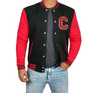 Completo personalizado bajo MOQ ropa deportiva 100% algodón Crop Bomber Letterman béisbol Varsity chaqueta hombres High Street estilo hombre chaquetas - Product Image 2