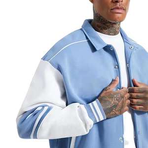 Chaqueta Universitaria Personalizada con Logotipo Bordado, Lana Premium con Mangas de Cuero, Proveedor Mayorista que Ofrece Ropa de Equipo Personalizada - Product Image 6