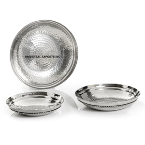 Ensemble de quatre plateaux à chocolat en métal de forme ronde plateau à chocolat de luxe le plus vendu en gros nouveau plateau à chocolat - Product Image 6