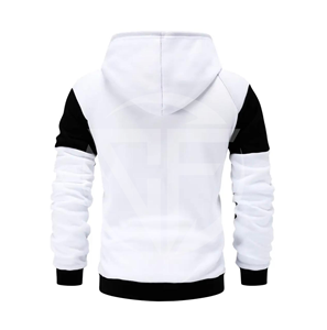 Sudadera con capucha de algodón 100% de invierno informal para hombre Color sólido Slim Fit con diseño de bolsillo de moda y cremallera - Product Image 3