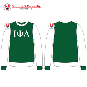 Sudadera bordada personalizada Iota Phi Lambda Sorority, jersey de peso pesado de alta calidad, hombro caído de Terry francés - Product Image 5