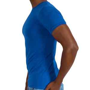 T-shirts à manches courtes sans couture imprimés par sublimation bon marché pour hommes Spandex/Polyester Séchage rapide Haute qualité Gentleman - Product Image 3