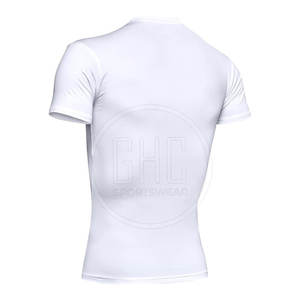 T-shirt de compression pour hommes, vêtements de gym, t-shirts de compression à col rond, nouveaux arrivages - Product Image 6
