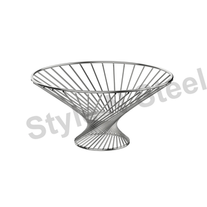 Decoración moderna cesta de Metal cocina cesta de frutas Soporte de alambre cesta de frutas soporte - Product Image 1