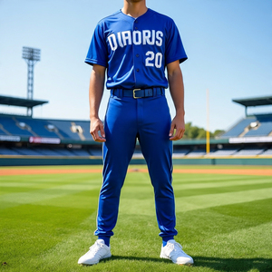 Jersey de béisbol sublimado personalizado, uniforme de línea de rayas personalizado, pantalones, ropa deportiva, uniforme de béisbol con botones de entrenamiento - Product Image 4