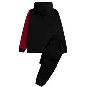 Mode 100 pour cent coton personnalisé Polyester grande taille hommes pull à capuche sweats basiques 2 couleurs contraste sweats à capuche pour hommes - Product Image 6
