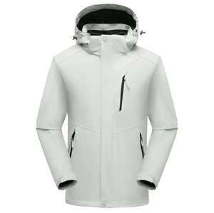 Chaqueta cortavientos térmica Softshell transpirable ligera para hombre, impermeable, al aire libre para senderismo, con cierre de cremallera - Product Image 1