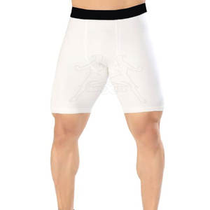 Precio razonable Pantalones cortos de compresión hechos a medida Pantalones cortos de compresión ligeros de color sólido para hombres - Product Image 1