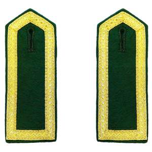 Épaulettes brodées de qualité supérieure, en maille dorée et noire, pour officiers de marine royale, chirurgiens dentaires, grade de lieutenant, Norvège - Product Image 4