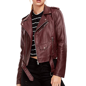 Chaqueta de Piloto de PU Regular Elegante para Mujer, Diseño Personalizado, 100% Genuina, Resistente, Gruesa, con Botones, Impermeable, Acolchada y Transpirable - Product Image 6