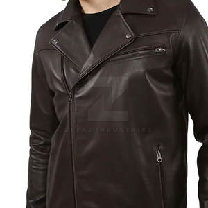 Nuevo diseño de moda PU tela hombres imitación cuero Formal frente chaqueta de invierno 2025 último estilo - Product Image 5