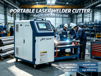 Soudeuse laser à fibre portative refroidie par eau PHT-3000w, haute efficacité et multifonctionnelle, adaptée aux métaux en acier inoxydable
