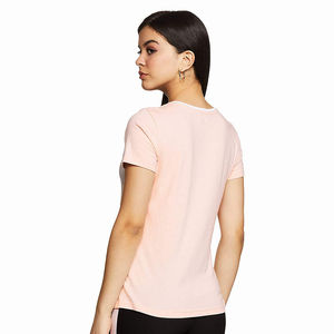 Logo personnalisé imprimé femmes coton t-shirts oversize col rond chemise femmes plaine femmes t shirt - Product Image 4