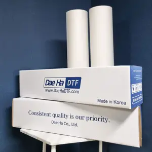 Dae Ha DTF Film Instant Hot Peel with Innovative own technology Consistent Quality Oeko-Tex Certificate Recycled Blended Polyest