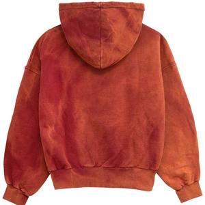 <b>Hoodies</b> Unisex Cheap Pullover High Quality Acid Washed Vintage Custom Oversized Stone Wash Distressed <b>Mens</b> <b>Hoodies</b> - Product Image 2