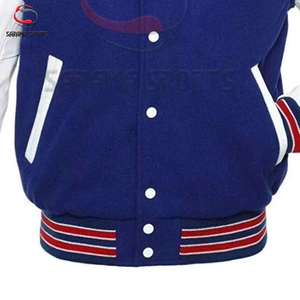 เสื้อแจ็คเก็ตวาร์ซิตี้ผู้ชาย ปักลายปักชื่อ ปักโลโก้ตามสั่ง ไซส์ใหญ่ เสื้อแจ็คเก็ตเลตเตอร์แมน ยูนิเซ็กซ์ เสื้อแจ็คเก็ตวาร์ซิตี้แบบเรียบ - Product Image 5