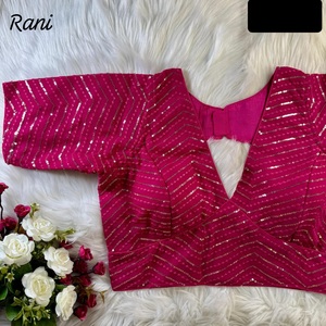 Nuevas colecciones de blusas de diseñador para mujer, ropa tradicional india, blusa de trabajo de secuencia pesada con el precio más bajo, ropa de fiesta Sari - Product Image 1