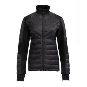 Chaqueta Urbana Híbrida Acolchada para Mujer Yamaha, Estilo Universitario con Logotipo Personalizado, Cuero Vacuno, Forro de Piel, Invierno, B21UR204B0, Negra, Original - Product Image 1