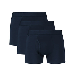 Sophisticated Mid-Rise Men's <b>Boxer</b> Briefs Eco-Friendly Breathable Relaxed Fit Smooth Finish Versatile Everyday Comfort - Product Image 3