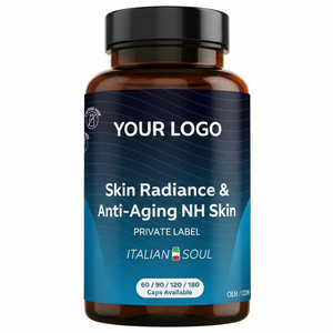 Integratore Alimentare NH Skin 60 Capsule 400mg per la Luminosità della Pelle Maschile e Anti-Invecchiamento RedMoringa OEM Etichetta Privata Prodotto in Italia - Product Image 2