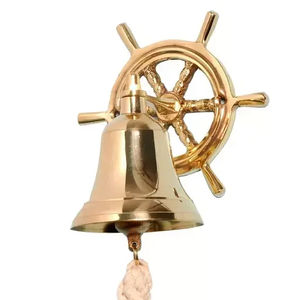 Campana de barco de latón macizo personalizada de último diseño campana colgante de tema náutico para uso de decoración interior del hogar en precio al por mayor - Product Image 1