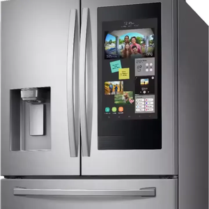 Zazaza ตู้เย็นแบบประตูฝรั่งเศสขนาด28 Cu FT หน้าจอสัมผัสสแตนเลส4ฟอง - Product Image 1