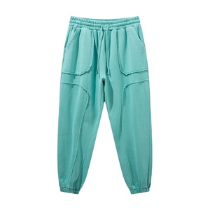 กางเกงฮิปฮอปลำลองสำหรับผู้ชายสำหรับฤดูใบไม้ร่วงกางเกงวอร์มผ้าฝ้ายฟอกสีกางเกงและกางเกงขายาวสำหรับผู้ชาย - Product Image 1