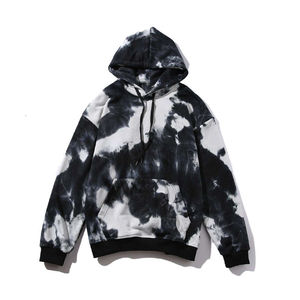 Sudadera con capucha Tie-Dye para mujer 2025, jersey de manga larga de gran tamaño, estilo informal bordado, ropa de calle holgada con bolsillo - Product Image 6
