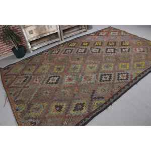 พรมวินเทจขนาด 6.2x9.9 ฟุต พรมตุรกีขนาดใหญ่ พรมขนสัตว์ลายสัตว์สีแดง - Product Image 3