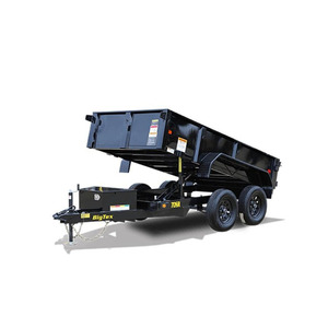 Tex Trailer 12ft Low-Profile Dump Trailer with Scissor Lift System, 10 <b>Gauge</b> Floor, and Battery Charger - Product Image 1