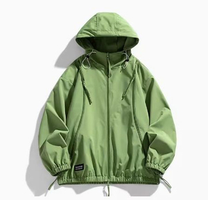 แจ็กเก็ตการฝึกอบรมกลางแจ้งของผู้ชายน้ำหนักเบาดีไซน์ใหม่สไตล์วินเทจพร้อมกระเป๋ากันน้ำเสื้อโอเวอร์ไซส์ - Product Image 5