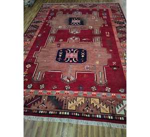 Magnifiques tapis en laine anciens noués à la main, 8x14, 9x12, tapis de prière pour la maison, multicolores, tapis tissés à la main, ensembles de tapis pour le salon - Product Image 3