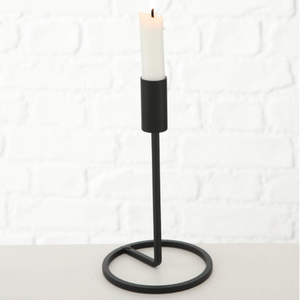 Soporte de vela de metal negro para el hogar, hoteles o restaurante, portavelas de estilo más nuevo, propósito decorativo - Product Image 1