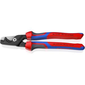 Tijeras para cables Knipex StepCut XL de 225 mm de grado industrial con mangos pulidos de confort y práctica función de corte escalonado, borde liso - Product Image 1
